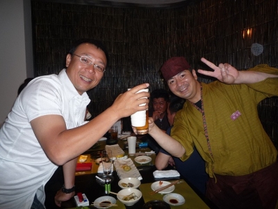 45会会長と穂寿美料理長