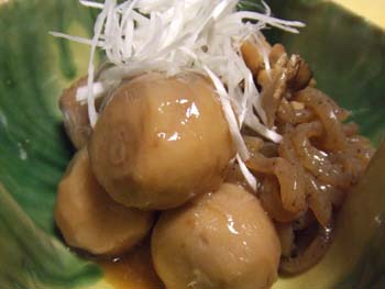 里芋のバター醤油むし煮
