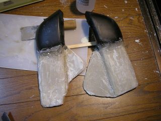 エアクリカバー原型その1(発泡ウレタン芯。しっぱい)