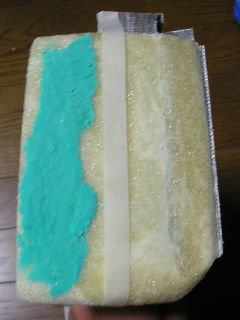 右サイド油粘土塗り中。