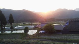 越畑夕焼け