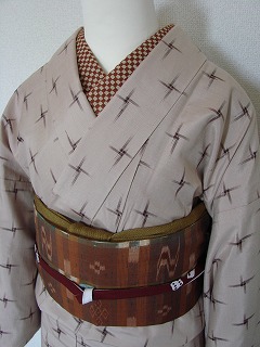 茶と市松格子