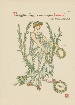 Walter Crane, Laurel from Troilus and Cressida.