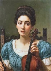The Violinist by Sir Edward John Poynter, 1st Baronet, KB