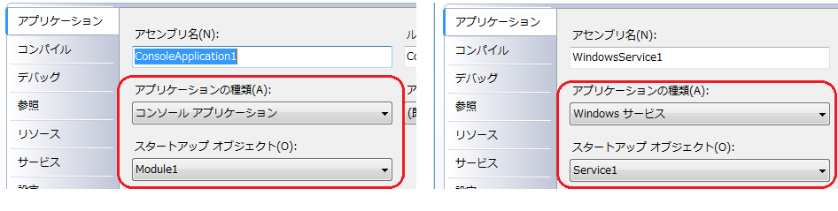 サービスとコンソール