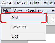 Desktop Coastline Extractorを使う
