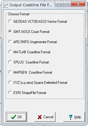 Desktop Coastline Extractorを使う