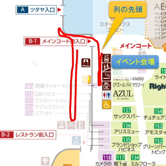 イオン日の出 イベント 列
