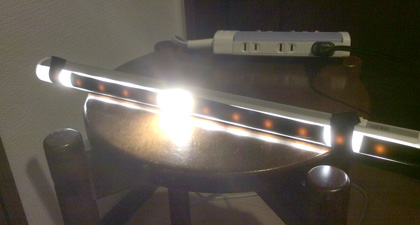 LEDで日食実験