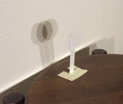 LEDで日食実験