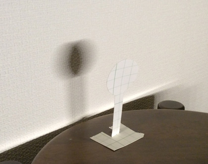 LEDで日食実験