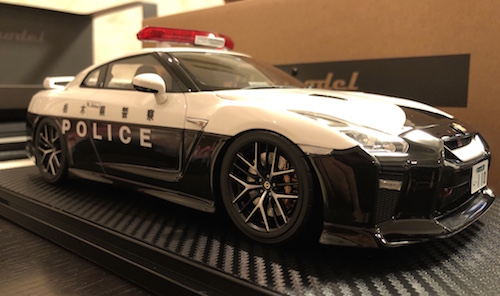 栃木県警察GTR R35パトカーのミニカーが！イグニッションモデル