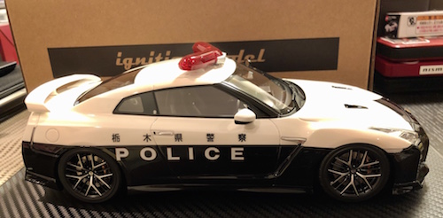 1/18 イグニッション モデル R35 GT-R 栃木県警察 パトロールカー 栃木県警察GTR R35パトカーのミニカーが！イグニッションモデルさん