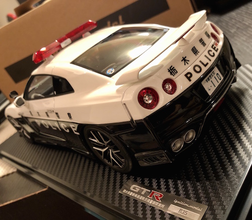 栃木県警察GTR R35パトカーのミニカーが！イグニッションモデルさん