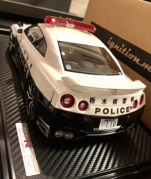 栃木県警察GTR R35パトカーのミニカーが！イグニッションモデルさん