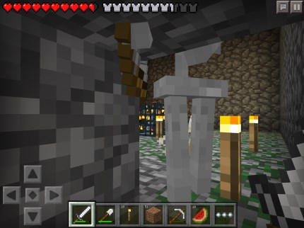 Minecraft Pe ありゃ 初めてのスケルトンスポーン ひとつの洞窟で２つめ ヘビメタパパと子鉄な息子のゲーム日記