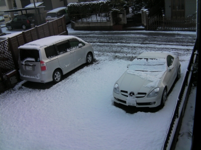雪景色_隣の駐車場