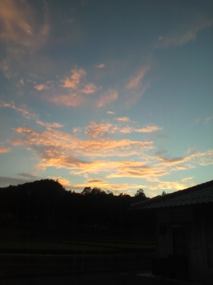 松が原の夕日
