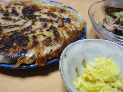 花オクラ・餃子