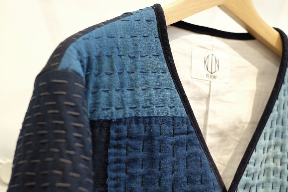 KUON kuon 20ss 刺し子　カーディガン　cardigan KUON kuon 20ss 刺し子 カーディガン cardigan - トップス本当に