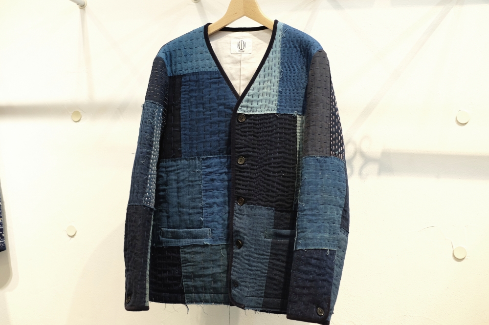 KUON kuon 20ss 刺し子　カーディガン　cardigan KUON（クオン）さんの、良い存在感ある新紋刺し子織カーディガン