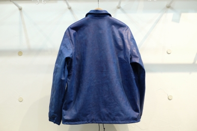 KUON 奄美大島藍染・スエードレザーブルゾン KUON 奄美大島藍染・スエードレザーブルゾン
