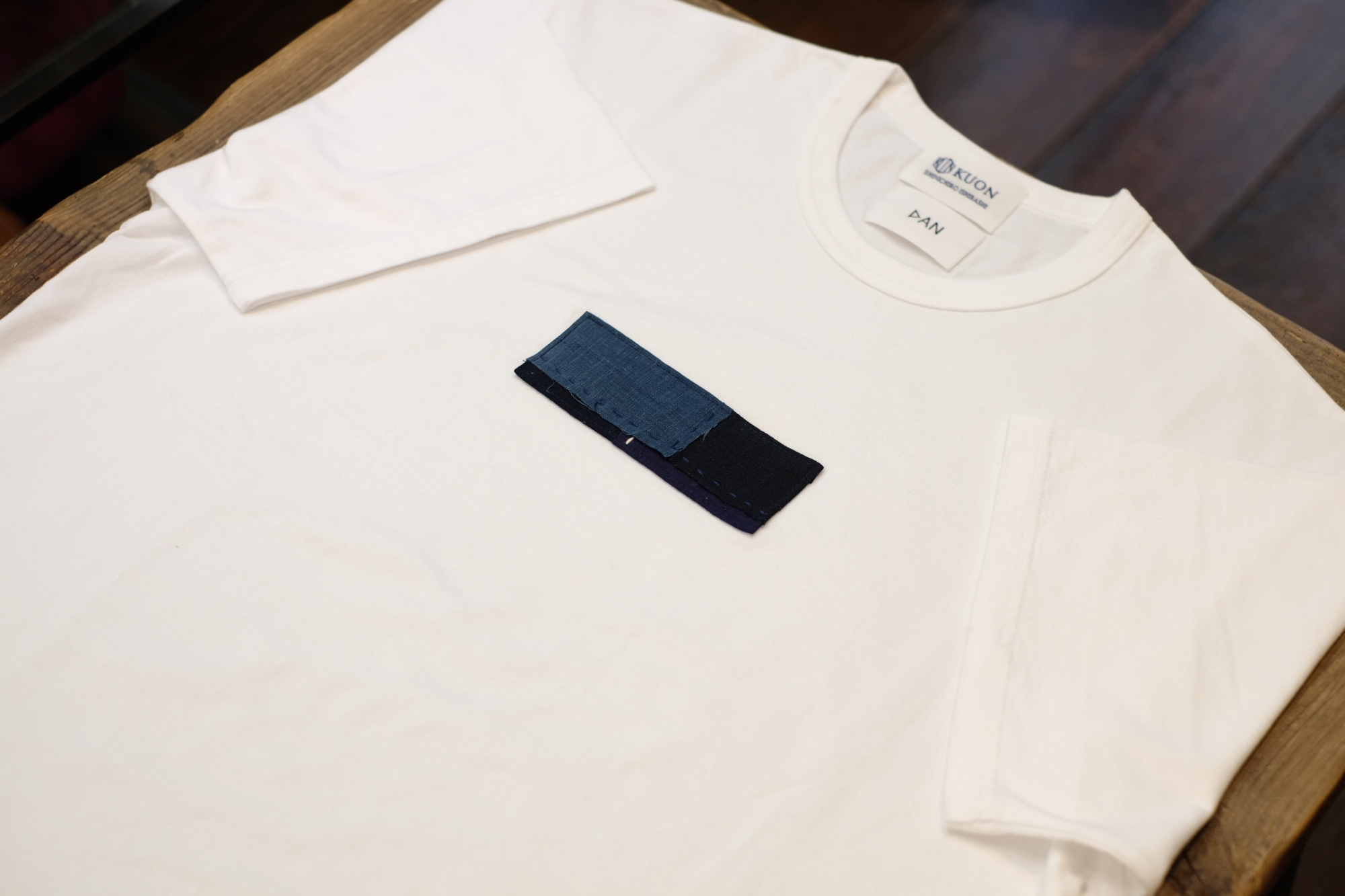 KUON×DANのアップサイクル襤褸・ボックスパッチ半袖Tシャツについて 