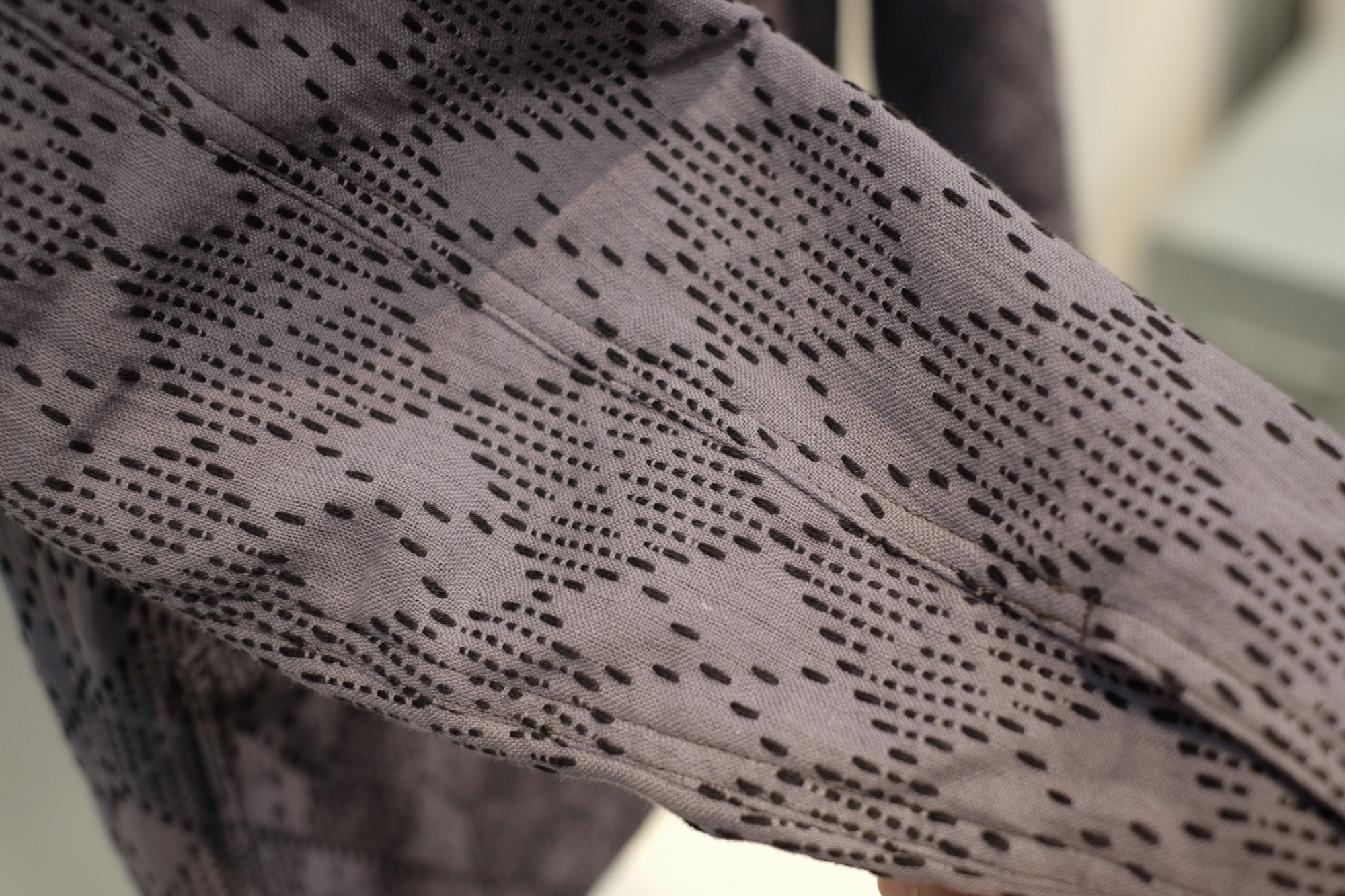 KUON（クオン）さんに偏愛でお願いした、アーガイル刺し子織