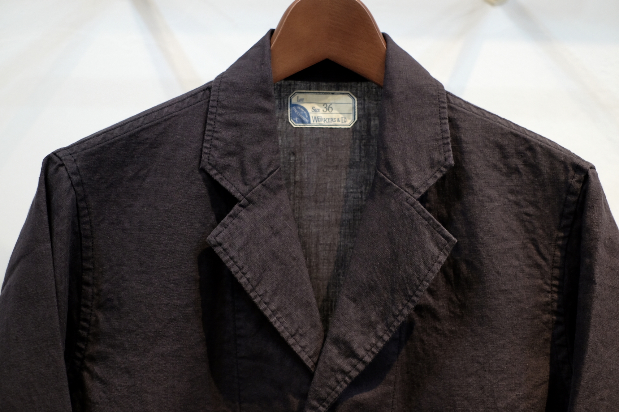 Workers（ワーカーズ）さんのリネン・リラックスジャケットについて