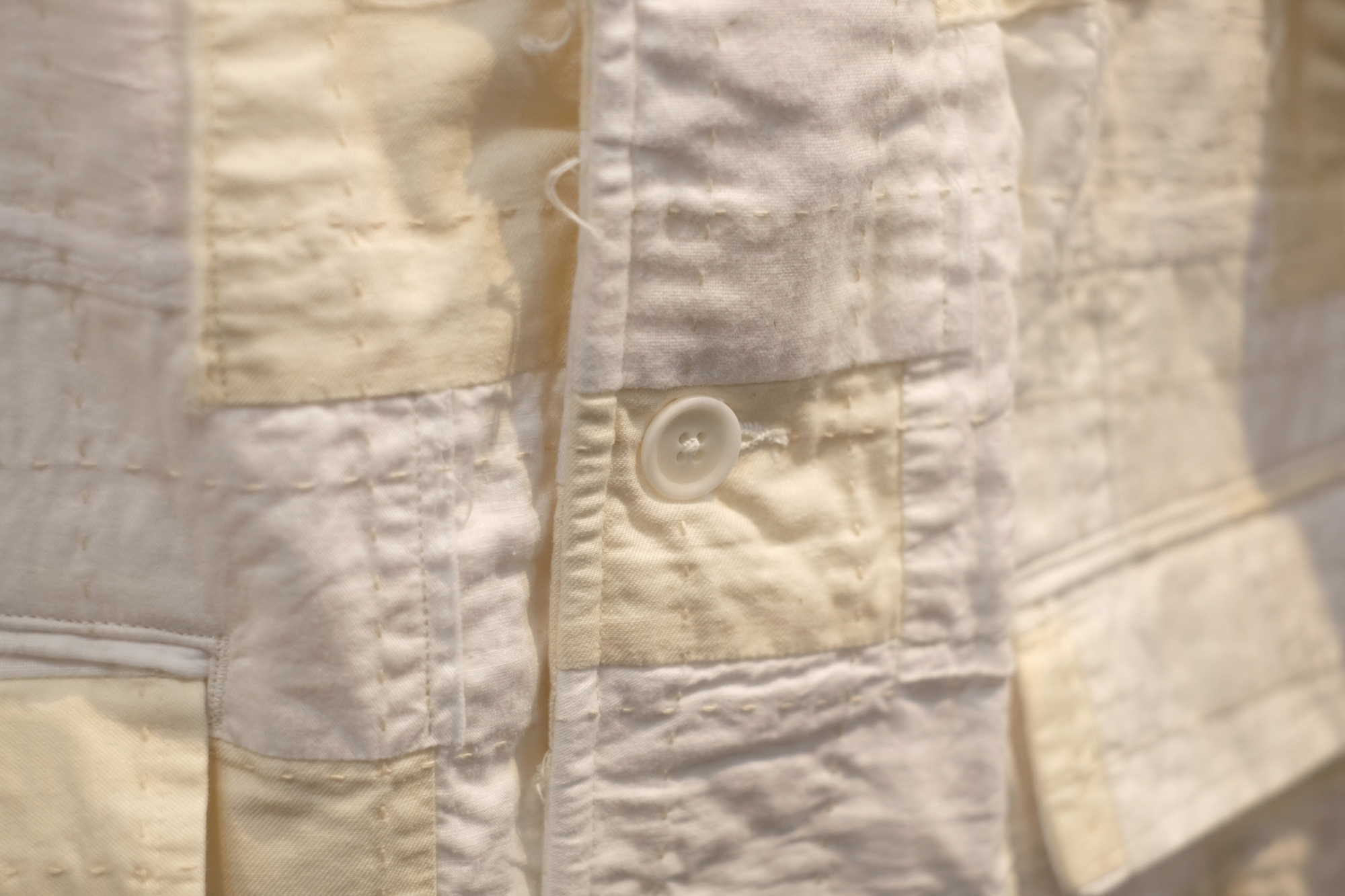 KUON 生成りアップサイクル 襤褸 イージージャケット