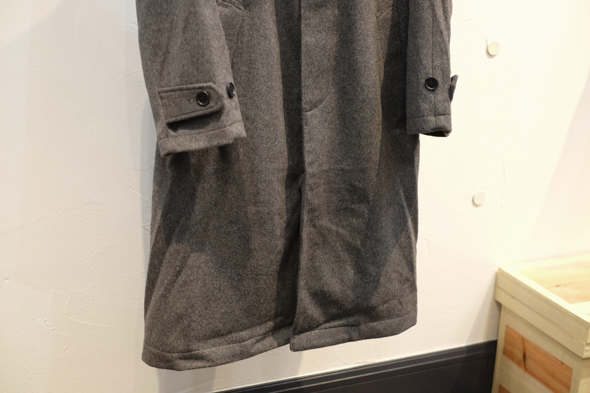 still by hand ラムウールローデンクロスコートBROWNサイズ46 still by hand ラムウールローデンクロスコートBROWNサイズ46
