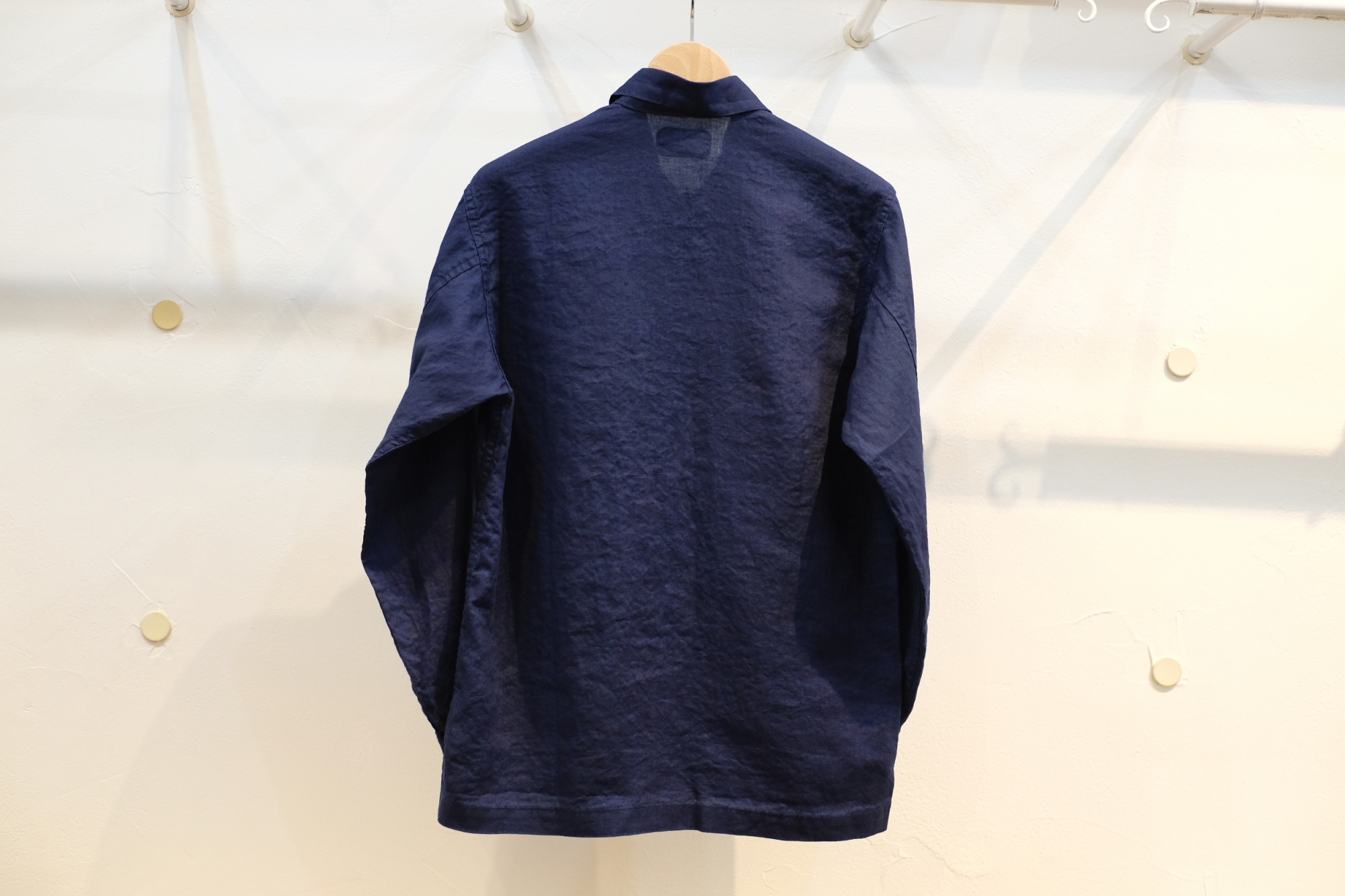 ワーカーズ WORKERS ブラックリネン ファティーグジャケット(L) WORKERS」 育つ素材 
