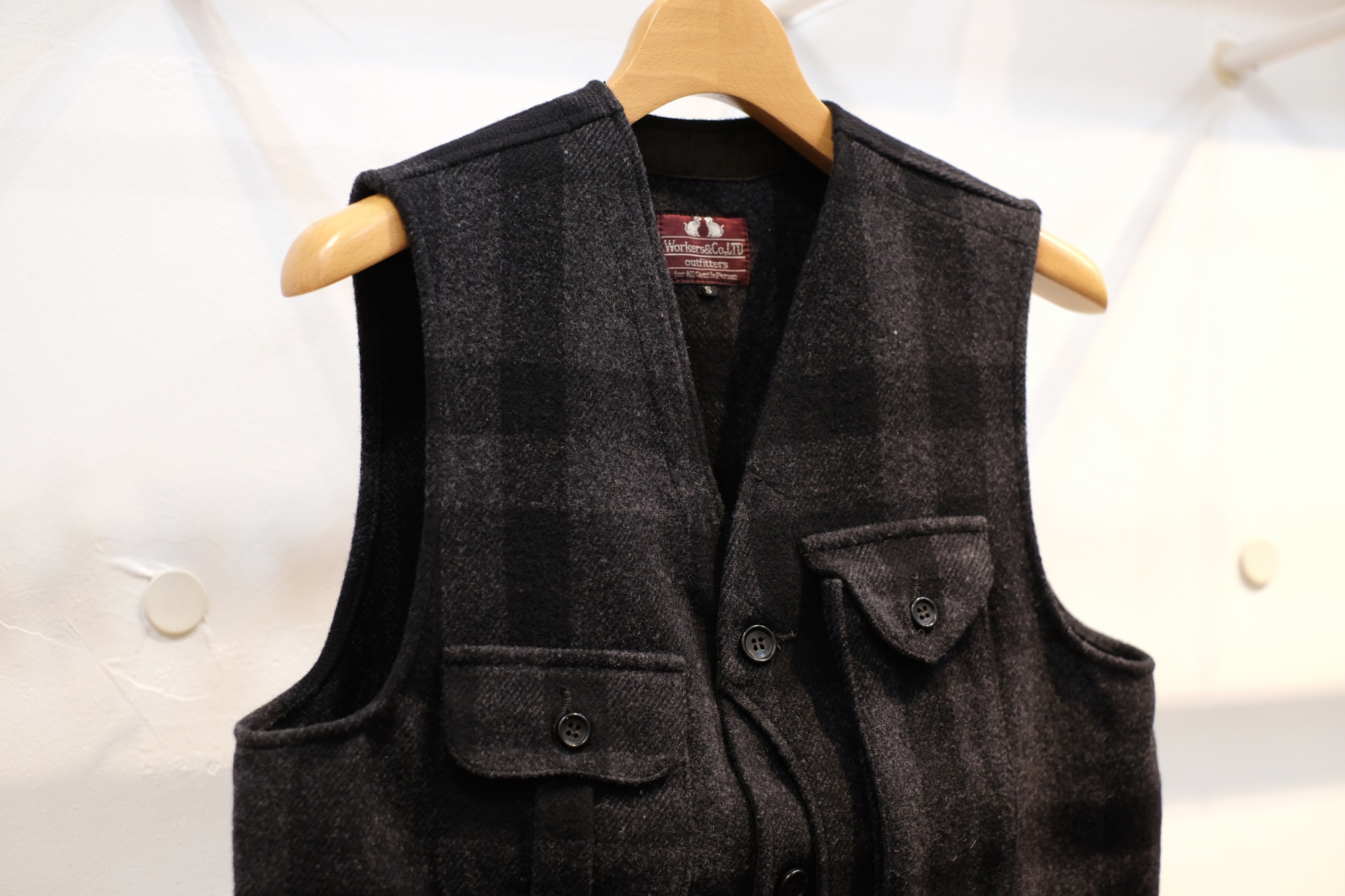 Workers（ワーカーズ）さんのウールメルトンW＆Gベストについて