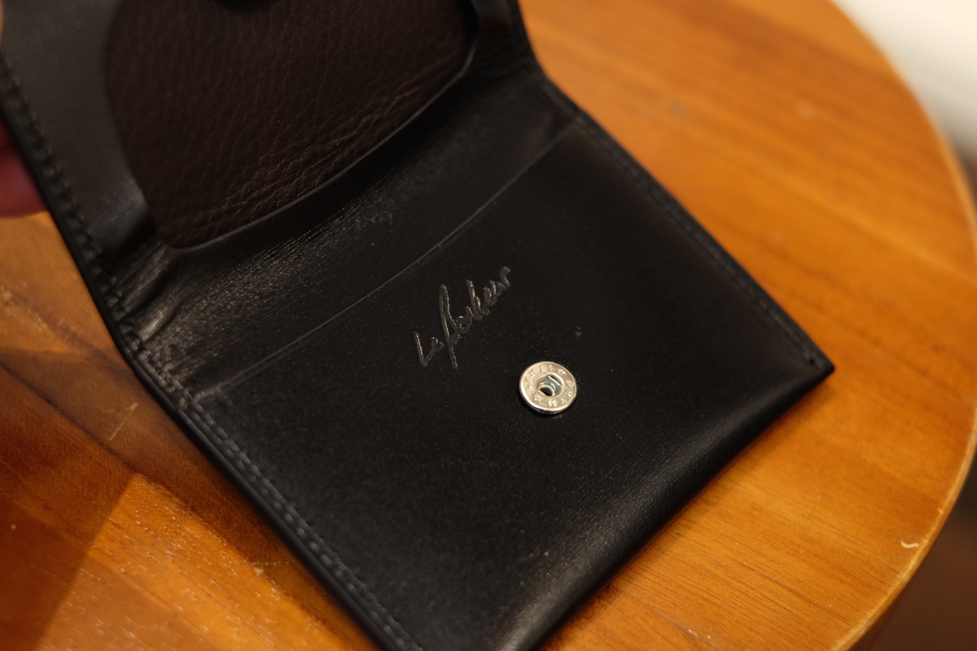 ルボナー 残心 長札入れ ナムーカーフ CIRCLE 7周年記念 黒