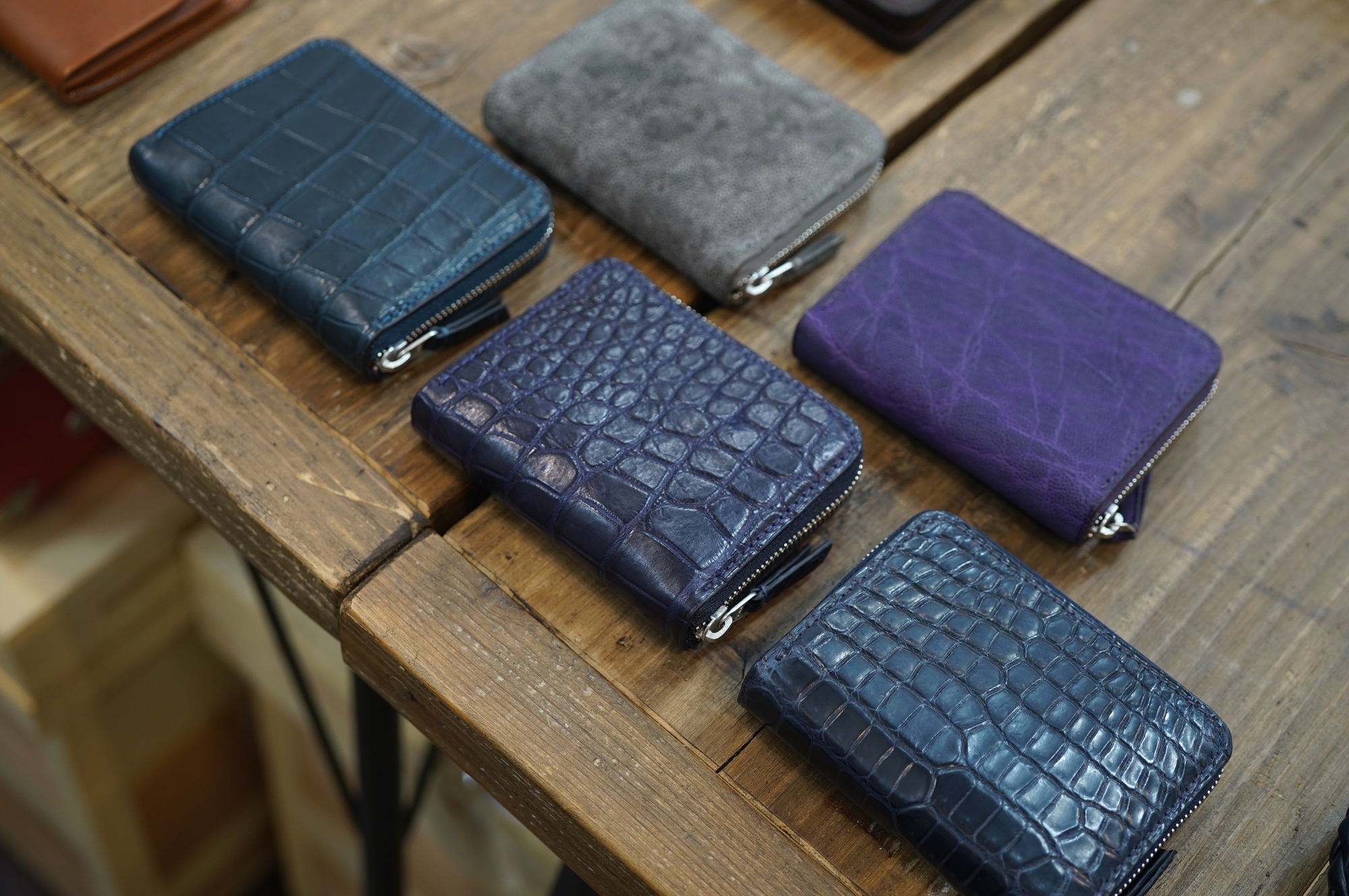 【カンダミサコ】pocketwallet ナイルクロコダイル【限定】 カンダミサコさんのポケットウォレット、ちょっとだけ追加です