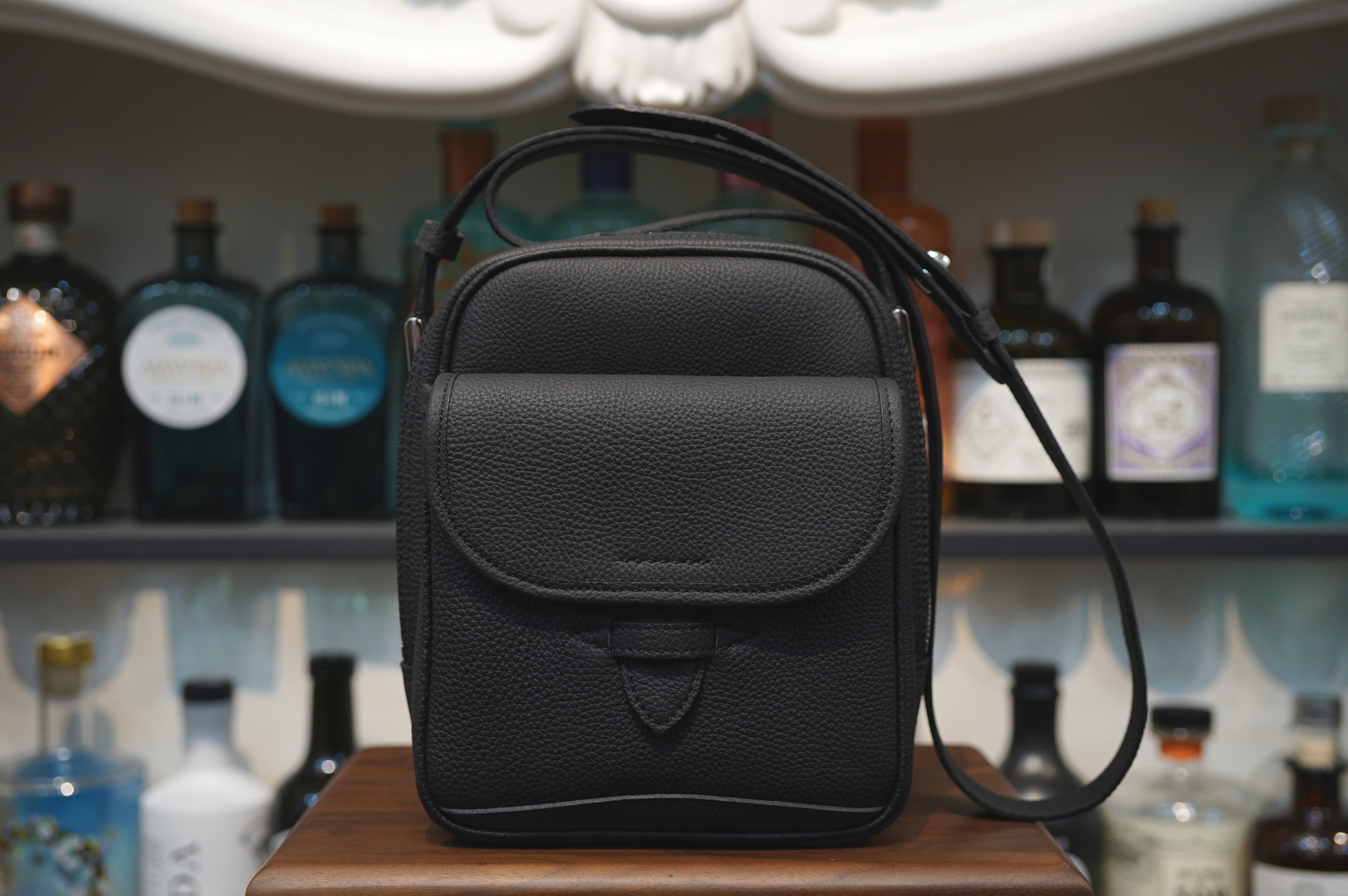 ルボナー　オブレ　レザーショルダー　シュランケンカーフ　ダークグリーン ルボナー オブレ レザーショルダー シュランケンカーフ ダークグリーン