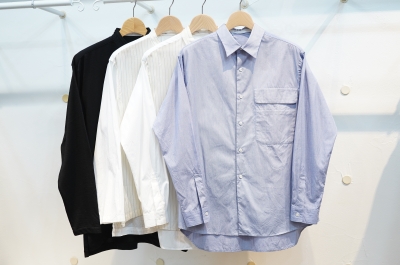 TOHNAI（トーナイ）さんの24SSシーズン入荷、一気にドーンとシャツをご