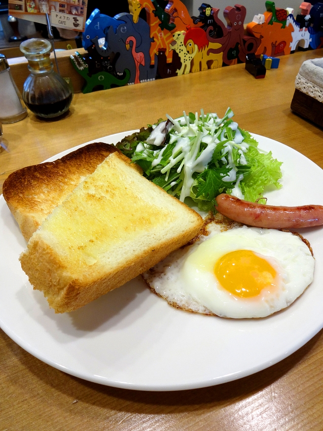 草加のきょうわカフェのトーストセット