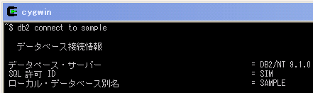CYGWIN + DB2