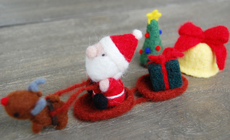 羊毛フェルトのクリスマス | RoseandBerry tawada お買い得セール開催中 ネベチャン様 クリスマス 羊毛フェルト おもちゃ/人形