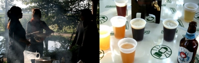 地ビールで乾杯