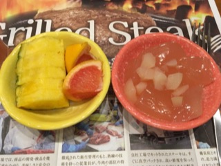 ブロンコビリーのサラダバーの<br />
デザート