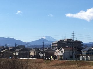 日野七福神めぐりで見えた富士山