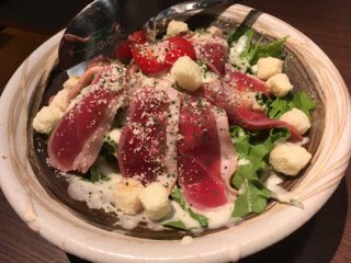 鳥光國鴨ハムシーザーサラダ