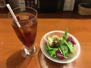サラダとドリンクのセット