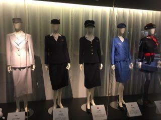 JAL工場見学展示エリア