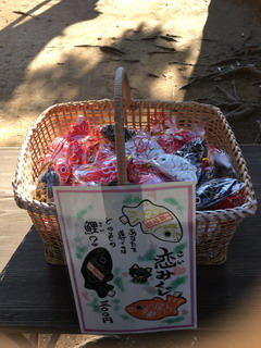 麻賀多神社の鯉みくじ
