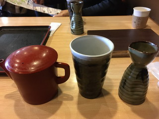 房州屋本店のそば焼酎雲海のそば湯割り