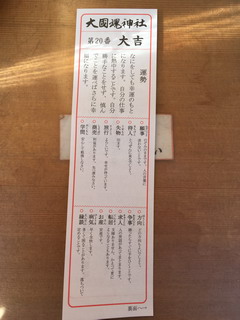 大國魂神社おみくじ