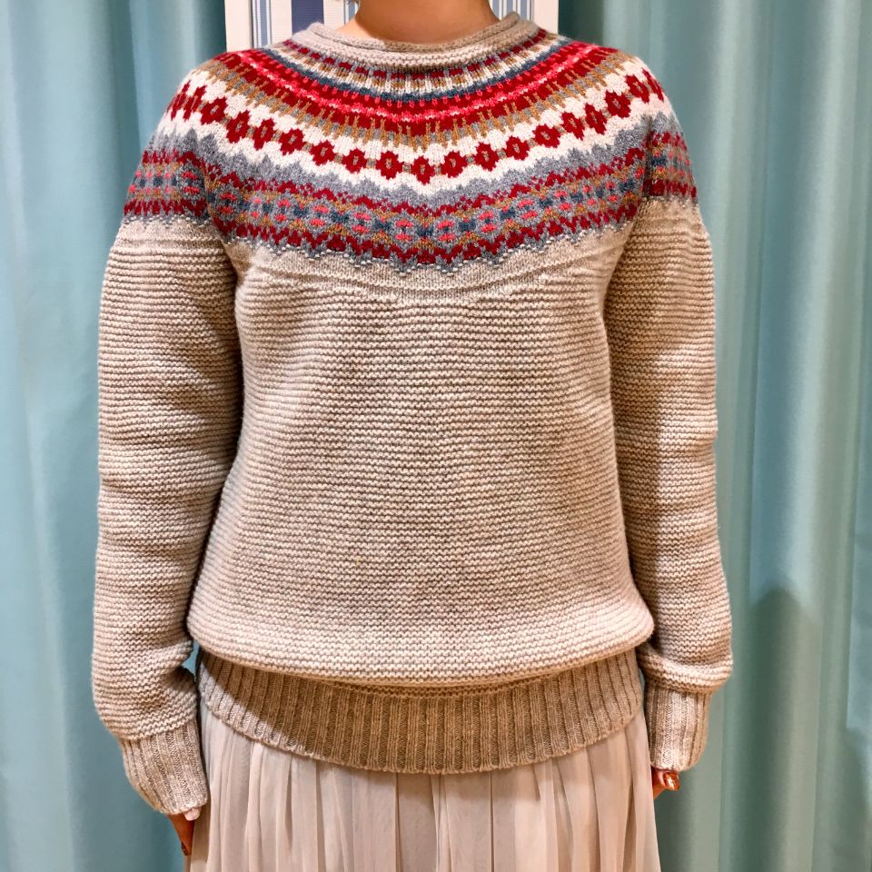 ERIBE ☆ エリベ フェアアイル クルーネック ニット（正規取扱商品